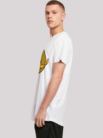 T-Shirt 'Looney Tunes Daffy Duck Dotted Profile -WHT' F4NT4STIC en blanc