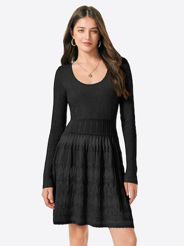 Imily Bela Sukienka z dzianiny w kolorze czarny: przód