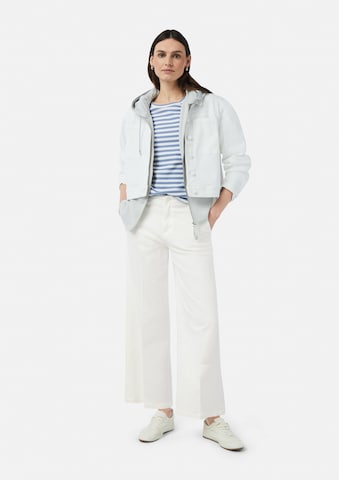 comma casual identity Wide Leg Hose 'Alva' in Weiß: Vorderseite