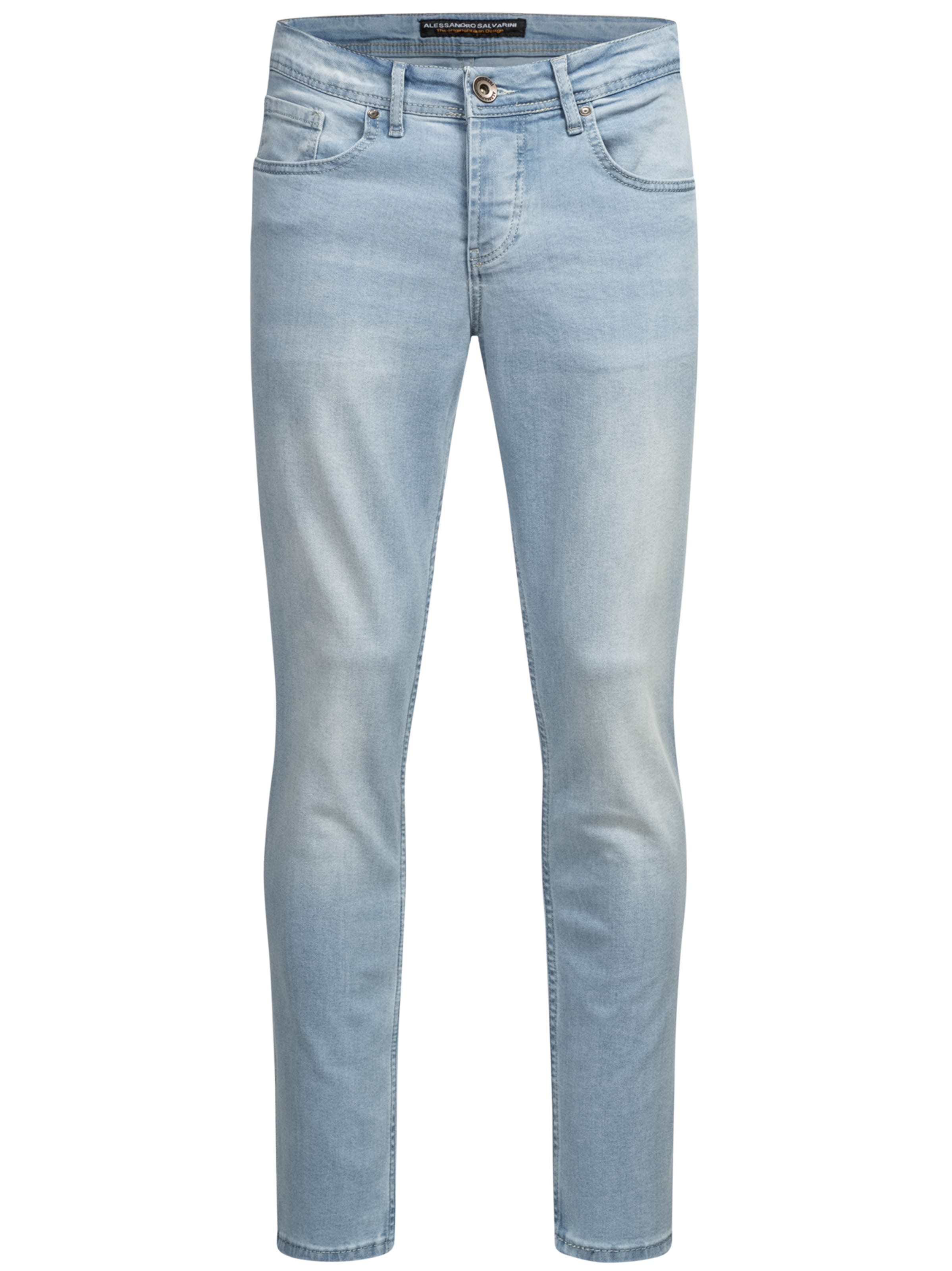 Alessandro Salvarini Slimfit Jeans in Blauw: voorkant
