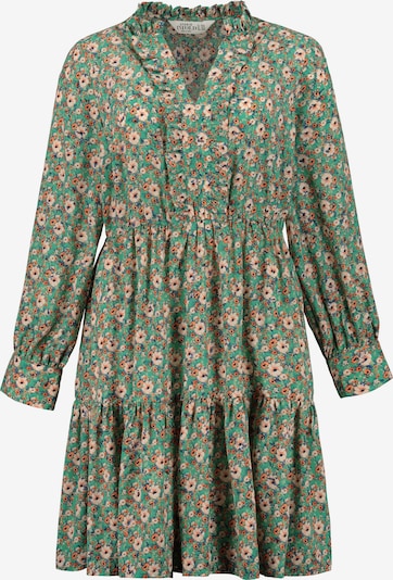 Studio Untold Kleid in beige / smaragd, Produktansicht
