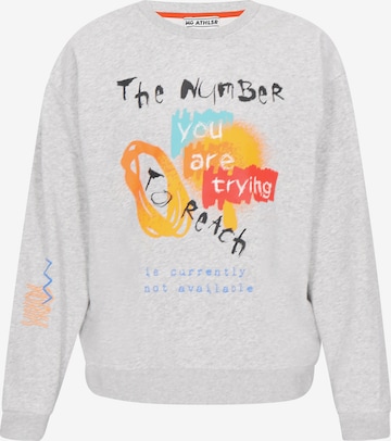 Mo ATHLSRSweater majica 'Back To School' - siva boja: prednji dio