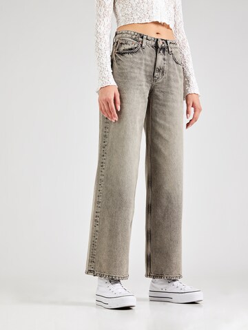 Wide Leg Jean 'ONLAUBREY' ONLY en noir : devant