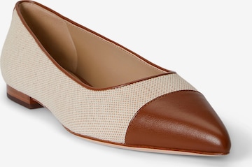 smėlio Lauren Ralph Lauren Balerinos 'LONDYN': priekis