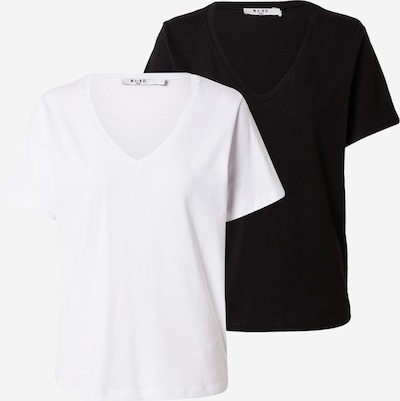 NA-KD Μπλουζάκι σε μαύρο / λευκό, Άποψη προϊόντος