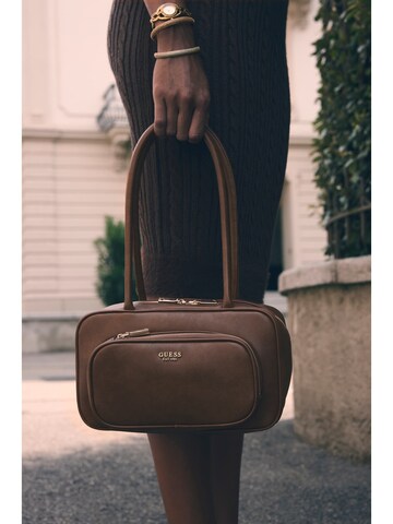 GUESS Shoulder Bag 'Bronna' in Brown