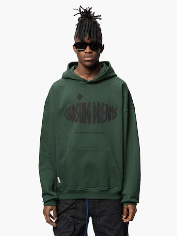 Pequs - Sudadera 'CHASING DREAMS' en verde: frente