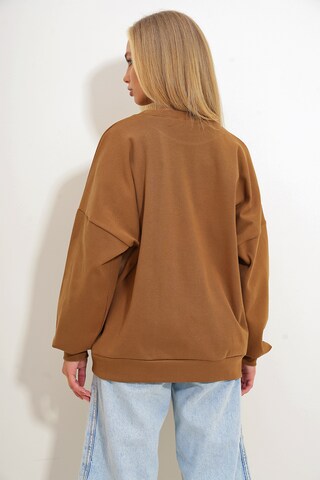 Sweat-shirt Trend Alaçatı Stili en marron