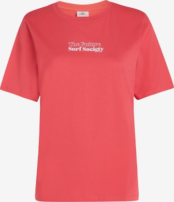T-shirt 'Future Surf Society' O'NEILL en rose : devant
