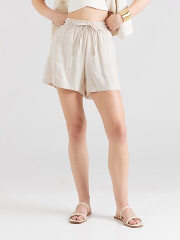 VERO MODA Loose fit Trousers 'Linn' in Beige: front