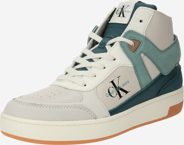 Calvin Klein Jeans - Zapatillas deportivas altas en beige: frente