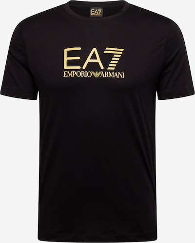 EA7 Emporio Armani T-shirt i gul / svart, Produktvy