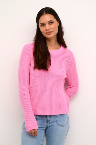 Pull-over CULTURE en rose : devant