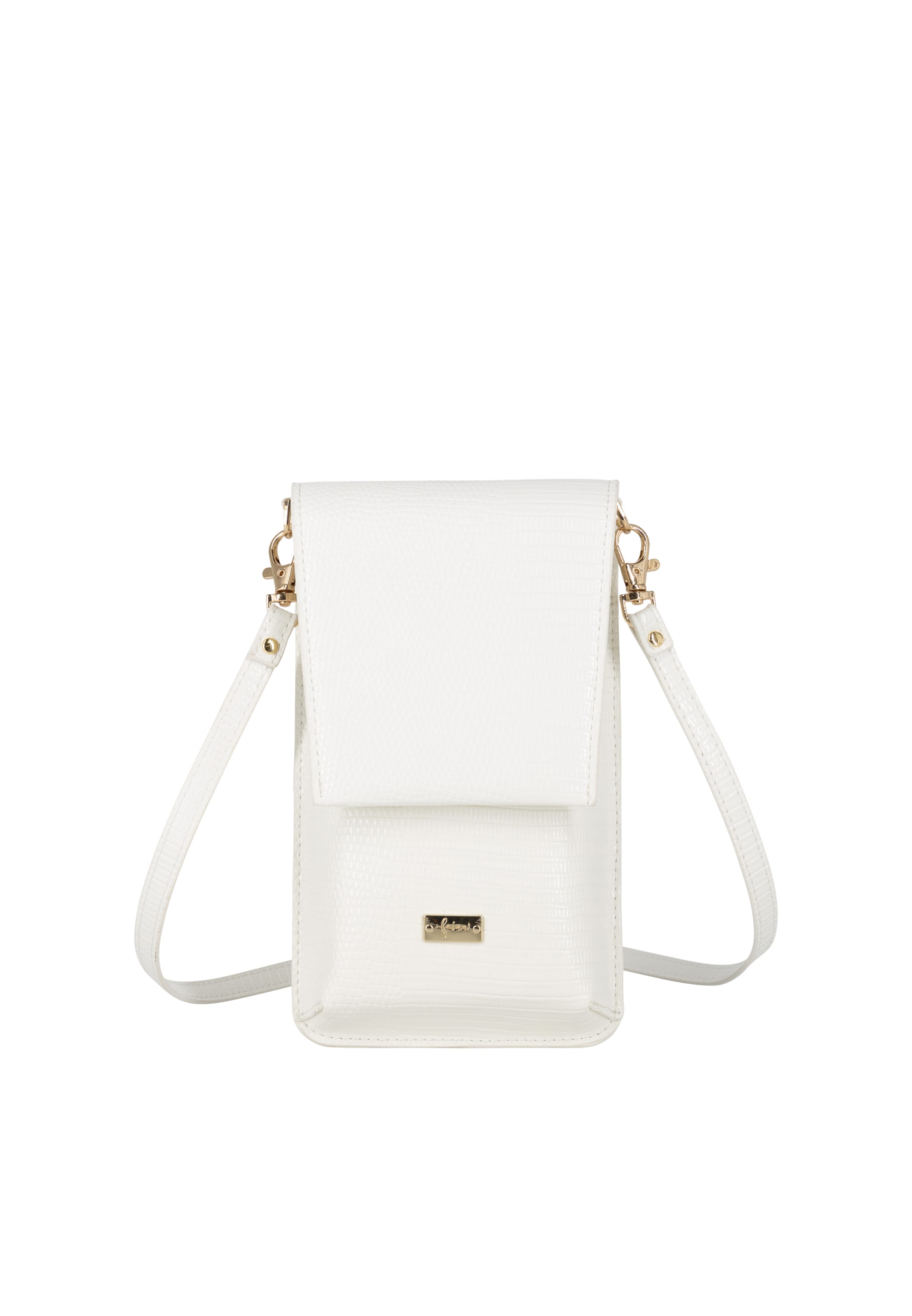 faina - Mala de ombro em branco: frente