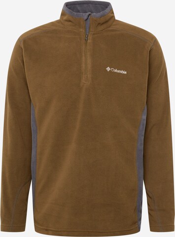 Pullover sportivo 'Klamath Range II' di COLUMBIA in verde: frontale