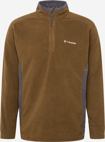 COLUMBIA Spordipullover 'Klamath Range II', värv roheline: eest vaates