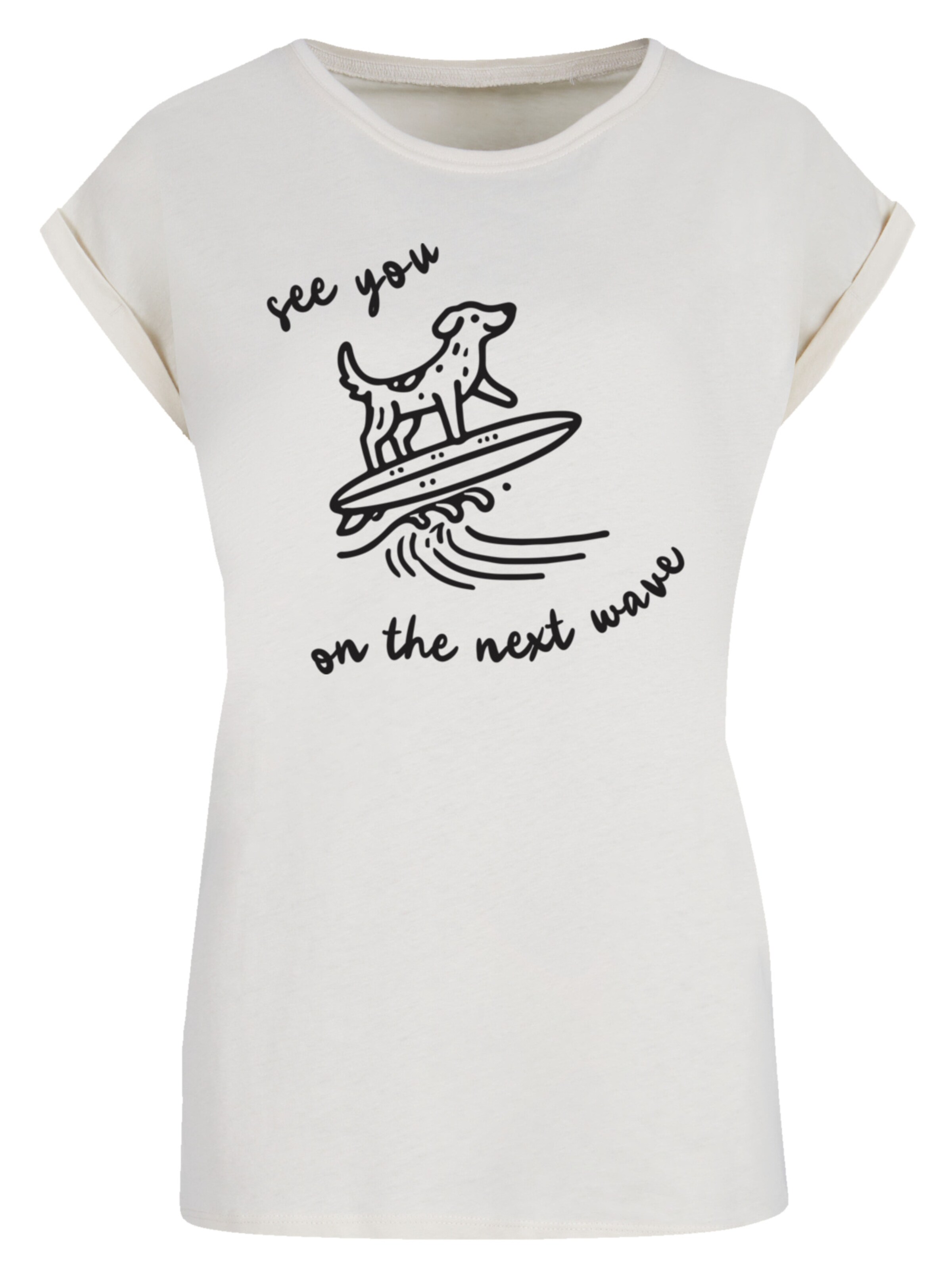 F4NT4STIC T-Shirt 'See You On The Next Wave' in Beige: Vorderseite