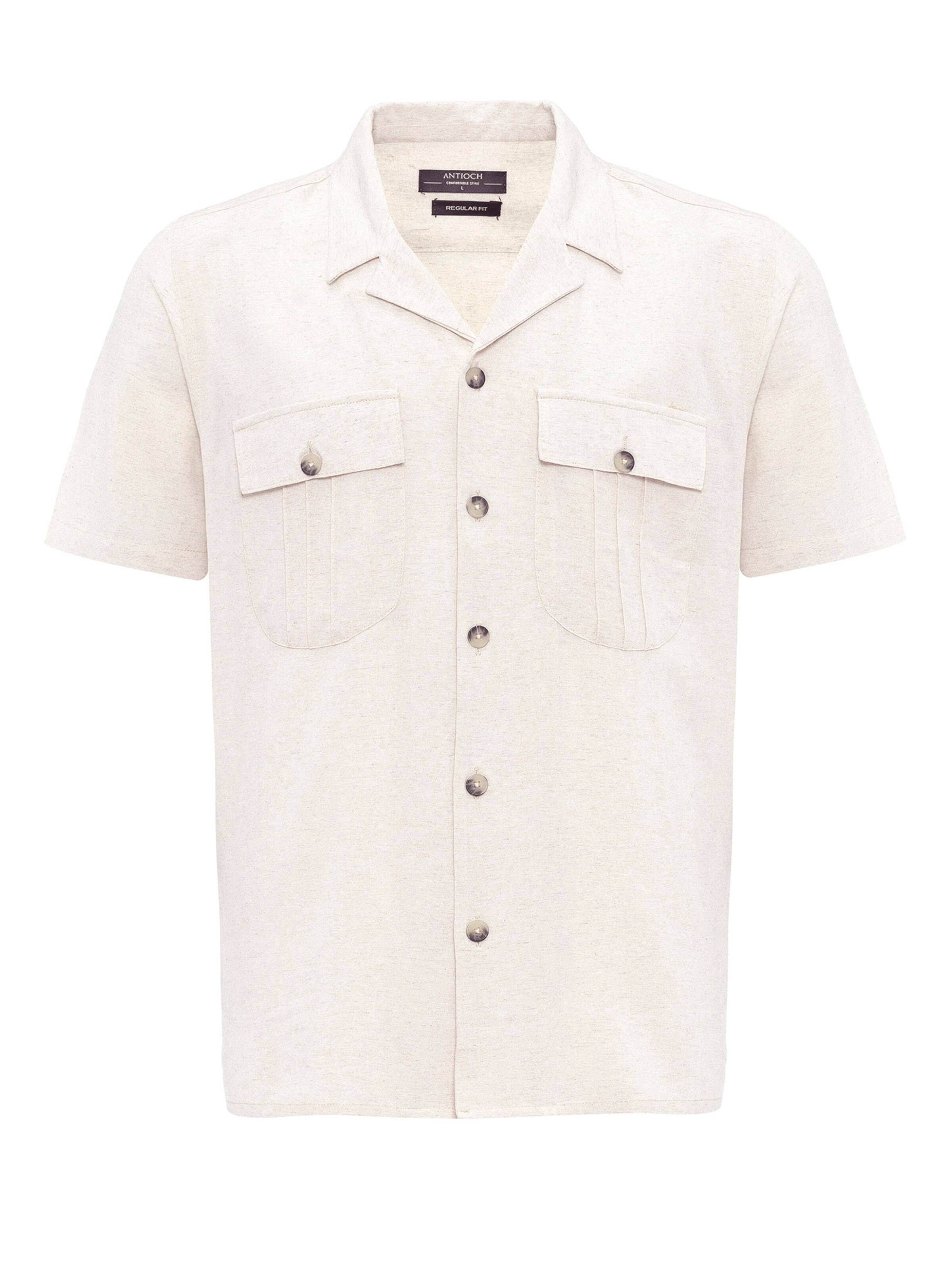 Regular fit Camicia di Antioch in beige: frontale