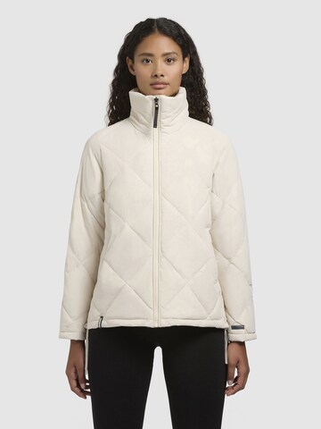 Veste mi-saison 'Naima' khujo en beige : devant