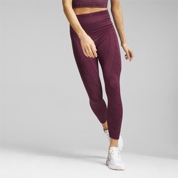 PUMA Skinny Sportbroek 'evoKNIT' in Rood