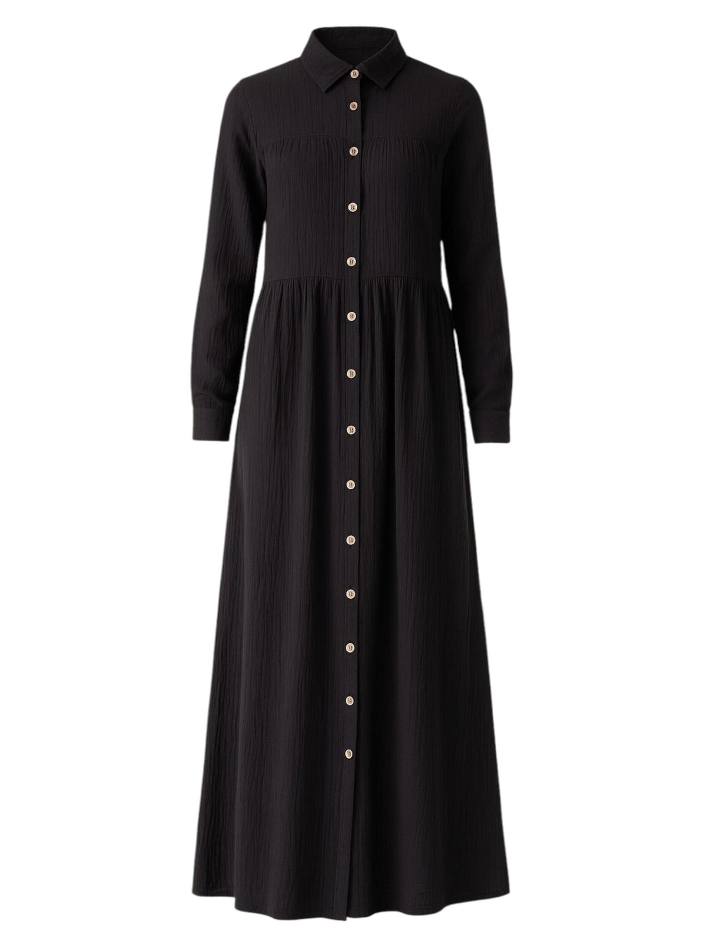 Robe-chemise 'SABRA' WENOR en noir : devant