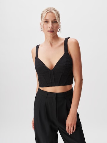 LeGer by Lena Gercke Top 'Lenni' in Black: front