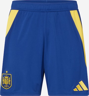 ADIDAS PERFORMANCE Regular Workout Pants 'Spain 24 Home' in Blue: front