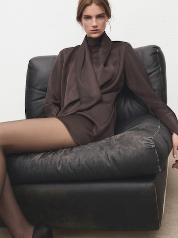 MANGO Jurk 'NICO' in Bruin