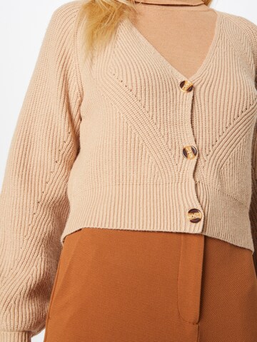 Cardigan Parallel Lines en beige