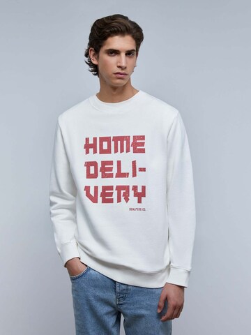 Scalpers Sweatshirt 'Delivery' in White