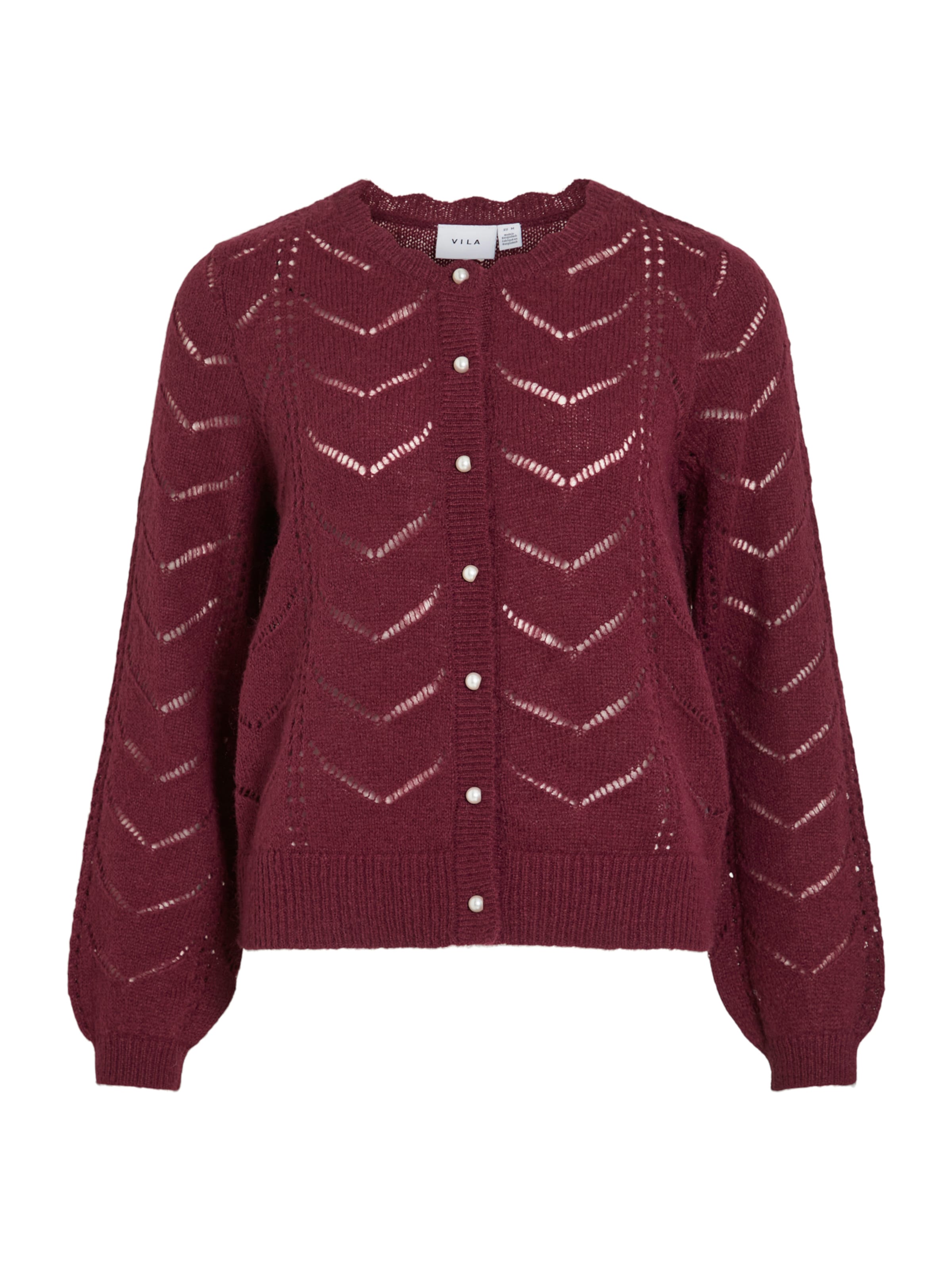 VILA Gebreid vest 'VITULI' in Lila: voorkant