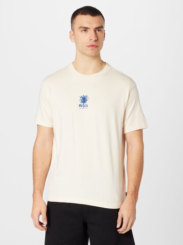 RVCA Shirt 'RADIO PALMS' in Weiß: Vorderseite