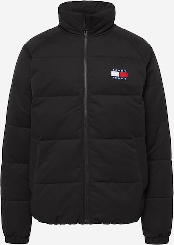 Tommy Jeans Winter Jacket in Black: front