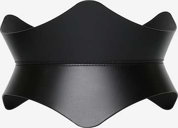 Haute Cuir - Cinturón 'Soreen' en negro: frente