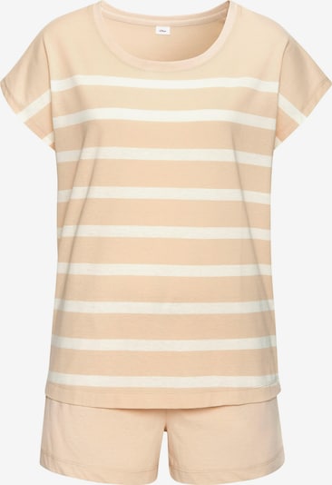 Pižama su šortais iš s.Oliver, spalva – smėlio spalva / balta, Prekių apžvalga