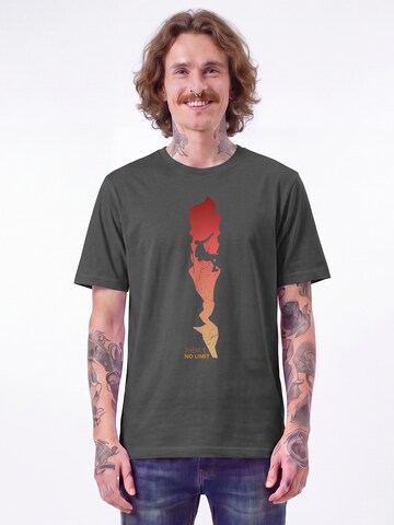 T-Shirt 'There's no limit' Watapparel en gris : devant