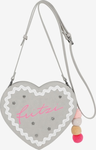 Fritzi aus Preußen Schoudertas 'Herzli ' in Grijs: voorkant