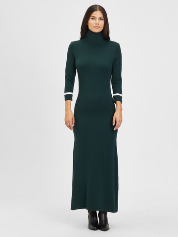 LASCANA Knitted dress in Green: front