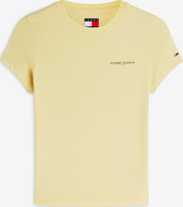 T-shirt 'ESS' Tommy Jeans en jaune : devant