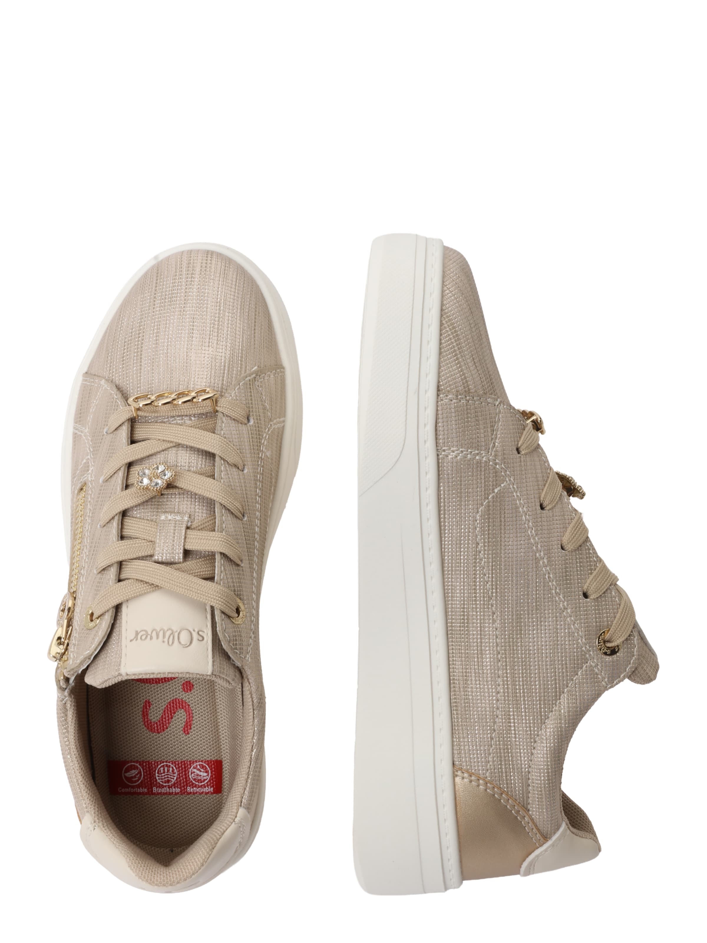Baskets basses s.Oliver en or