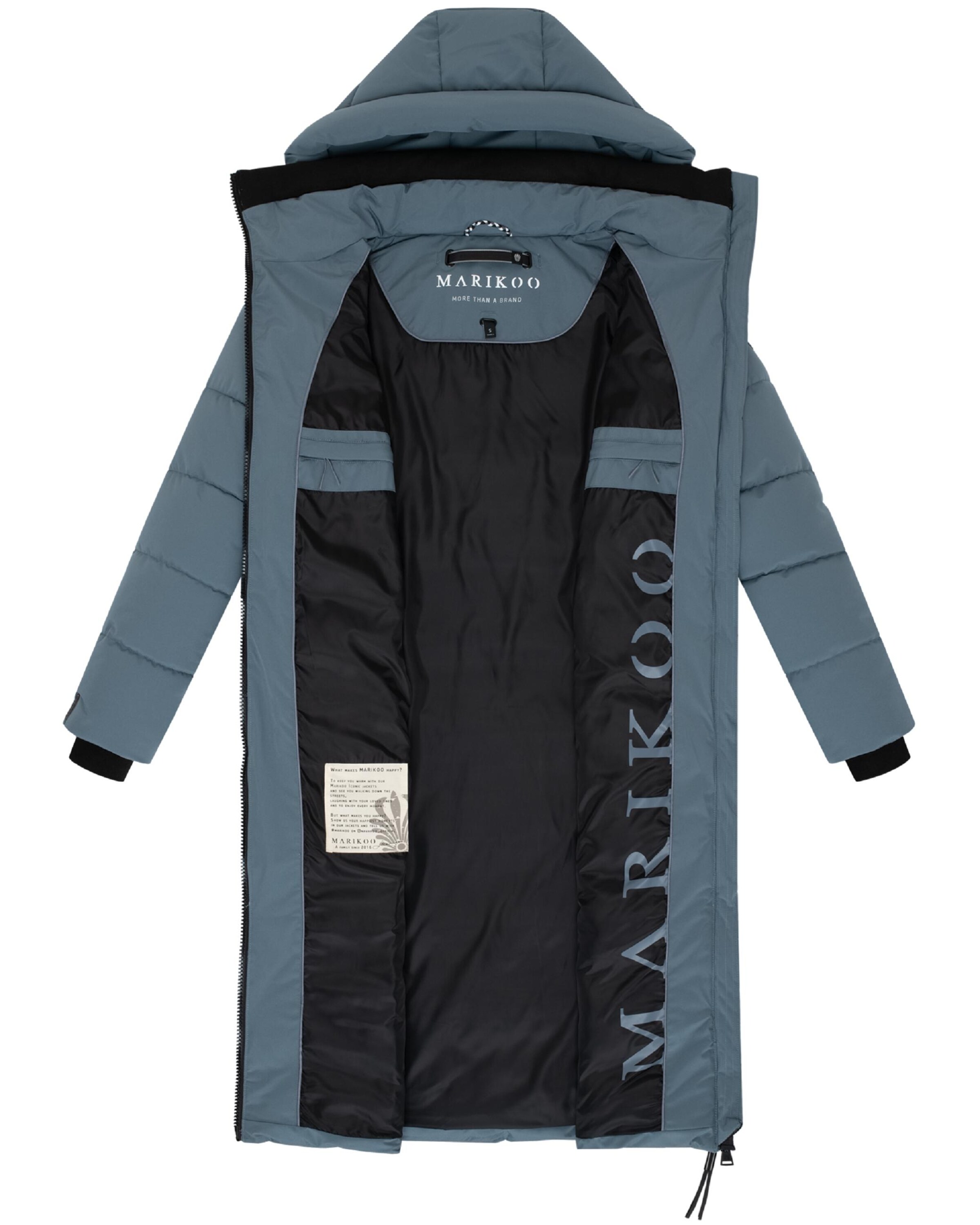 MARIKOO Zimný kabát 'Lanitaa XVI' - Modrá