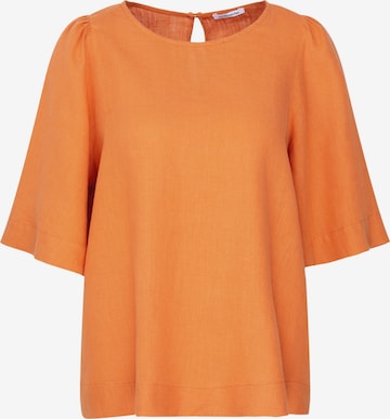 Chemisier 'Schwarze Rose' SEIDENSTICKER en orange : devant