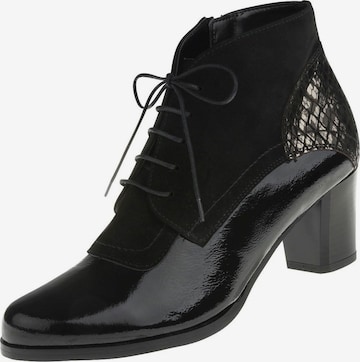 Lei by tessamino Lace-Up Ankle Boots 'Luana' in Black: front