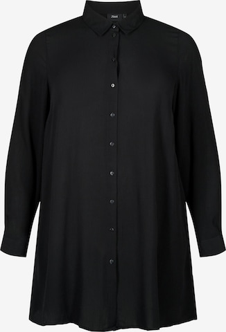 Zizzi - Blusa 'EROSE' em preto: frente