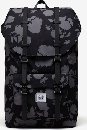Herschel Rucksack 'Little America' in dunkelgrau / schwarz / weiß, Produktansicht