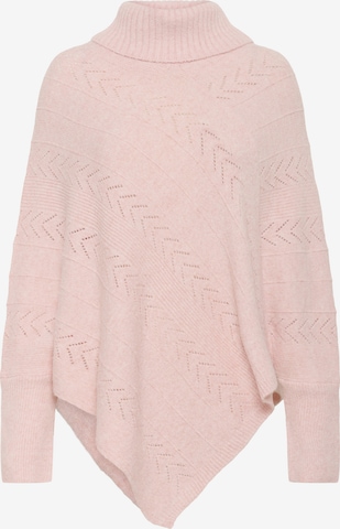 Cape 'CRHoliday' Cream en rose : devant
