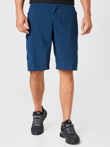 Regular Pantaloni outdoor 'Ledro' de la VAUDE pe albastru: față