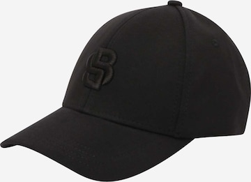 BOSS Black Cap 'Ari-B' in Black: front