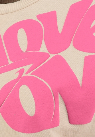 Key Largo Sweatshirt 'Move On' i beige