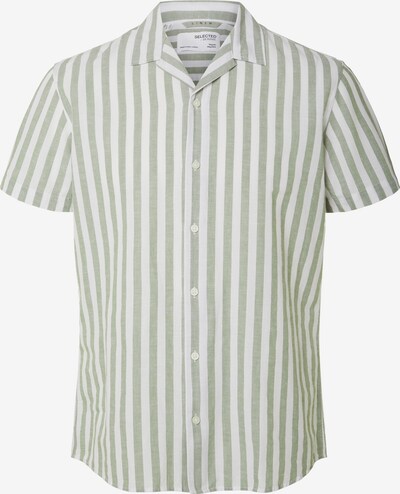 SELECTED HOMME Chemise en vert clair / blanc, Vue avec produit